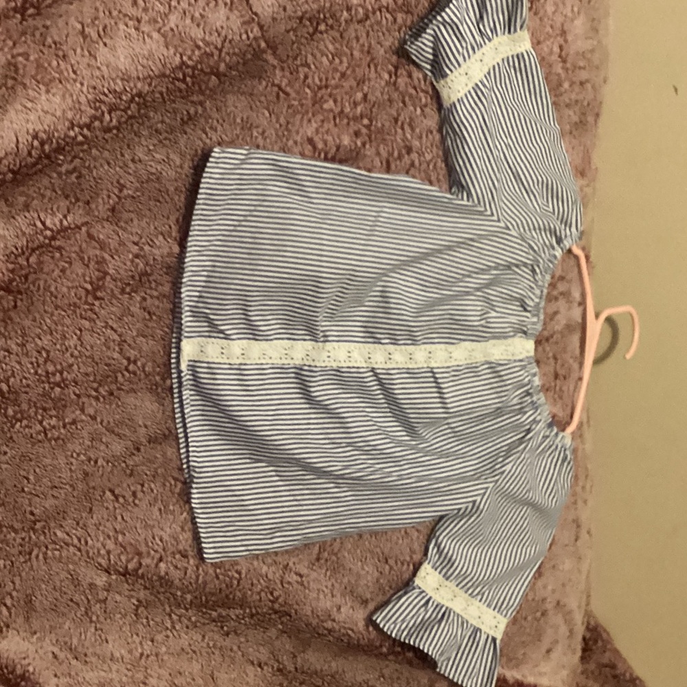 Blue Striped Kids Top
